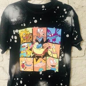 Distressed Retro Nickelodeon Tee Shirt.